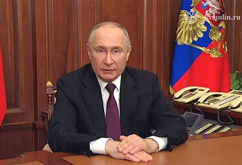 Путин обещает прекращение огня, как только Киев выведет войска из новых регионов РФ и откажется вступать в НАТО